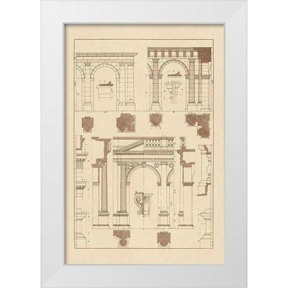 Buhlmann, J. 13x18 White Modern Wood Framed Museum Art Print Titled - Arcades