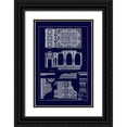 thumbnail image 1 of Buhlmann, J. 17x24 Black Ornate Wood Framed with Double Matting Museum Art Print Titled - Covered Ceiling, Hotel de Villa (Blueprint), 1 of 4