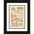 thumbnail image 1 of Buhlmann, J. 23x32 Black Ornate Wood Framed with Double Matting Museum Art Print Titled - Internal Decoration of Roof, 1 of 4
