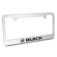 thumbnail image 1 of Buick 3D Embossed Letters on Mirror Chrome Metal License Plate Frame, 1 of 8