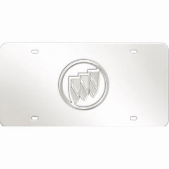 Buick Clear Logo Stainless Steel License Plate