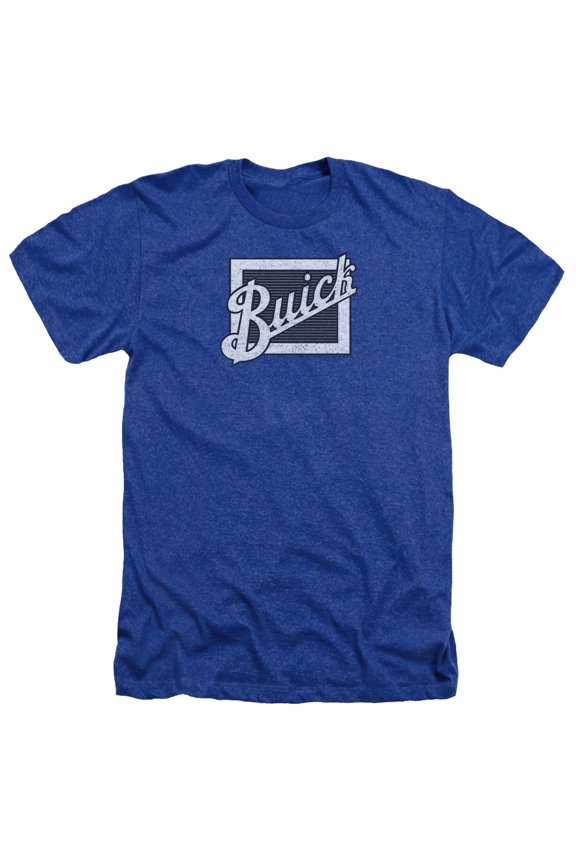 Buick - Distressed Emblem - Heather Short Sleeve Shirt - XX-Large