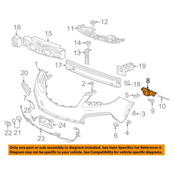 Buick GM OEM 13-16 Encore Front Bumper-Side Bracket Left 95245366