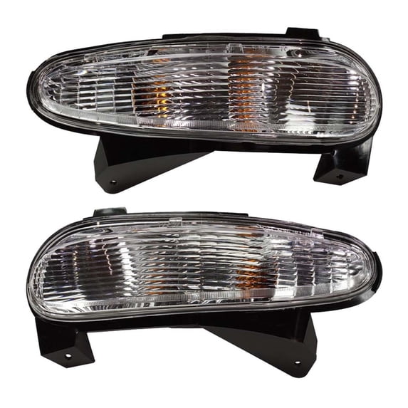 For Buick LaCrosse 2005 06 07 08 2009 Parking Signal Light Driver and Passenger Side | Pair | CAPA | Replacement For GM2520191, GM2521191 | 10333735, 10333736