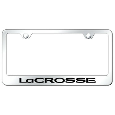 Buick LaCrosse Laser Etched Logo Stainless Steel License Plate Frame (Chrome)
