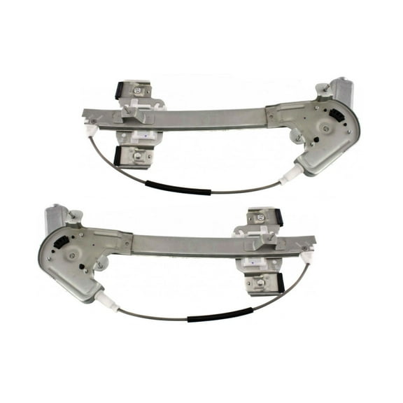 For Buick LeSabre 2000-2005 Window Regulator Assembly Driver and Passenger Side | Pair | Rear | Power | Cable Type | Replacement For GM1550106, GM1551106 | 15231245, 15231244