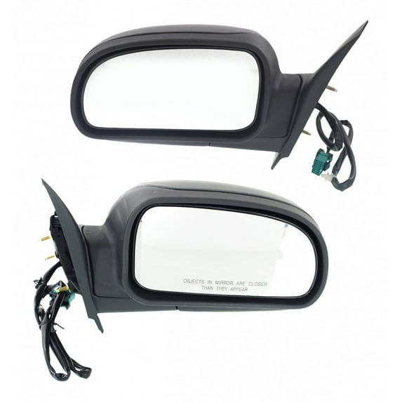 For Buick Rainier 2004 2005 2006 2007 Door Mirror Driver and Passenger Side | Pair | Power | Heated | Textured Black | Replacement For 15789782, 15789783 | GM1320265, GM1321265