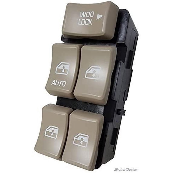 2002-2007 Buick Rendezvous (Tan Buttons) Master Power Window Switch