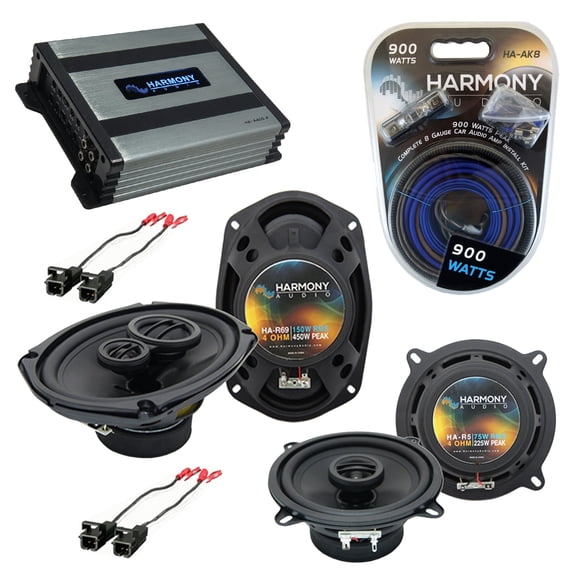 Buick Roadmaster 1995-1996 OEM Speaker Upgrade Harmony R5 R69 & HA-A400.4 Amp