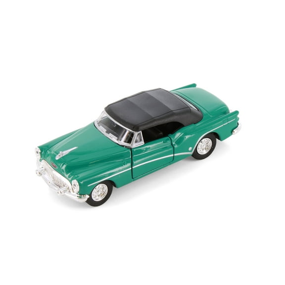 Buick Skylark Convertible Soft Top, Green - Welly 43664H/D - 1/34 Scale Diecast Model Car