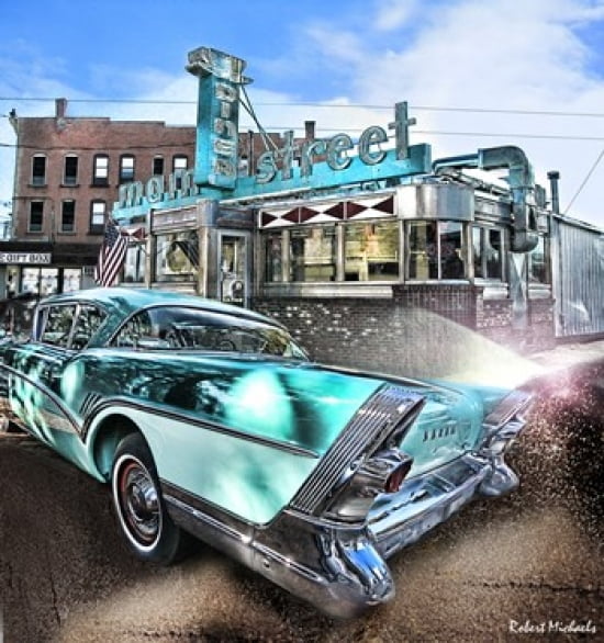 Buick Super Riveria 1957 Canvas Art - Robert Michaels (19 x 21)