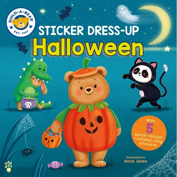 Build-A-Bear Build-A-Bear: Sticker Dress-Up: Halloween, (Board Book)