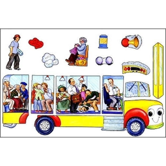 Build A Bus Wheels On The Bus Felt Figures For Flannel Board Stories Precut