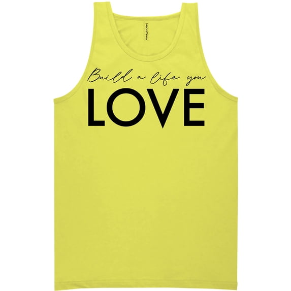 Build A Life You Love Neon Tank Top
