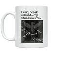 thumbnail image 1 of Build Break Rebuild My Fitness Journey - Fitness Enthusiast - 11 oz Ceramic Coffee Mug, 1 of 3