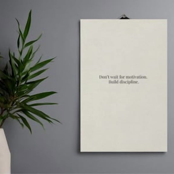 Build Discipline Motivational Poster, Poster Home Decor, Poster Only