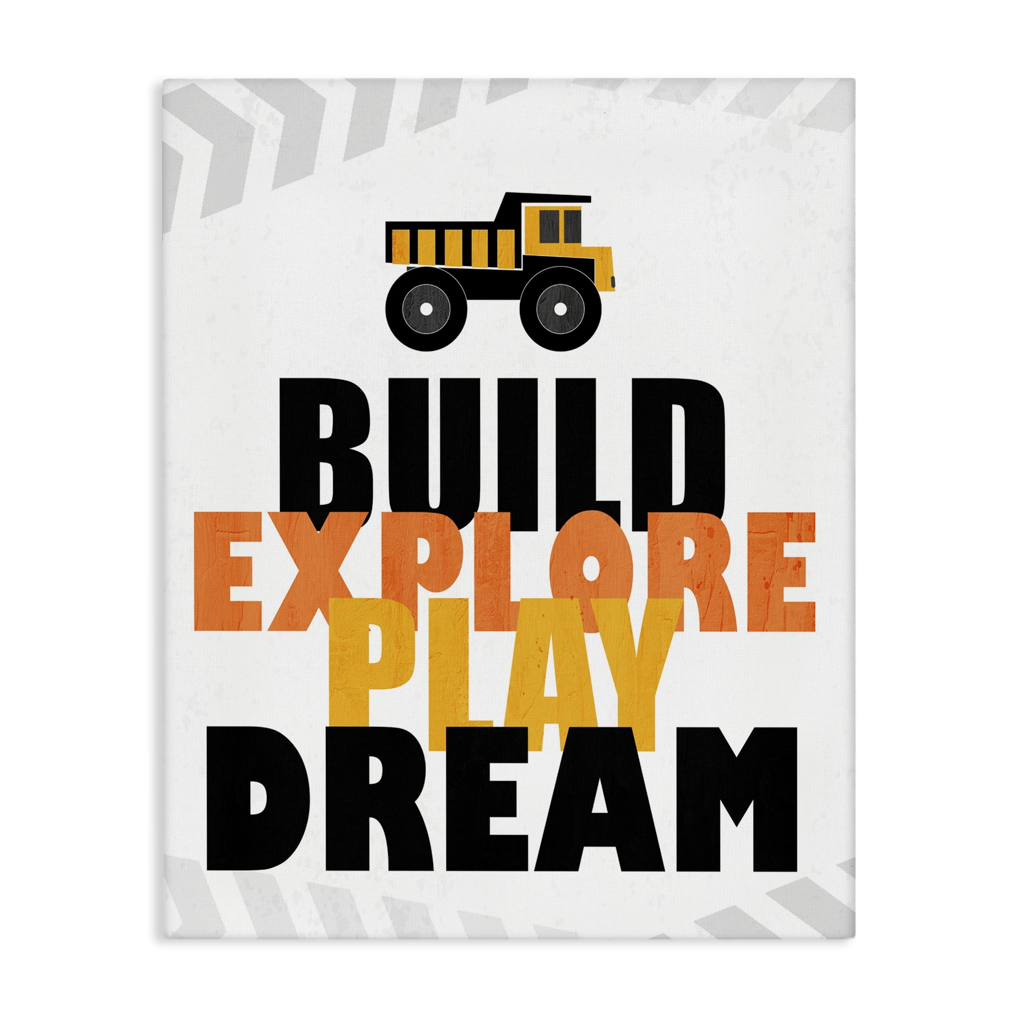 Build Explore Play Dream Canvas Wall Art, design by Kim Allen