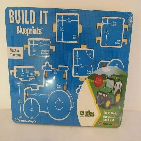 John Deere Build It Blue Prints Tractor - LP81626