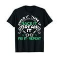 thumbnail image 1 of Build It Tune It Race It Break It Fix It Repeat Motorsport Men Vintage Mystery T-Shirt, 1 of 5