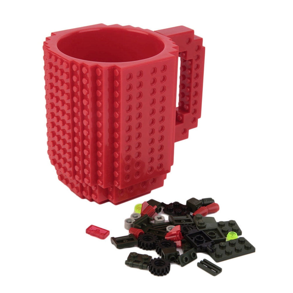 Removable Build-on Building Blocks Tea Coffee Cup DIY Block Puzzle Mug Gift