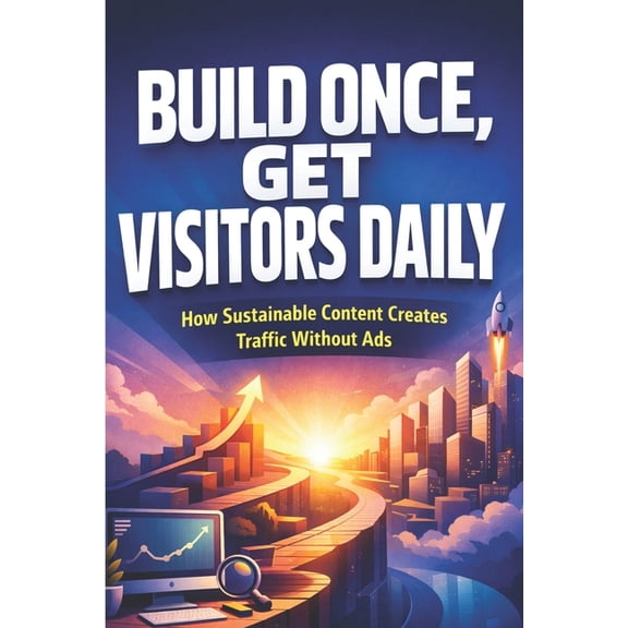 Build Once, Get Visitors Daily: How Sustainable Content Creates Traffic Without Ads, (Paperback)