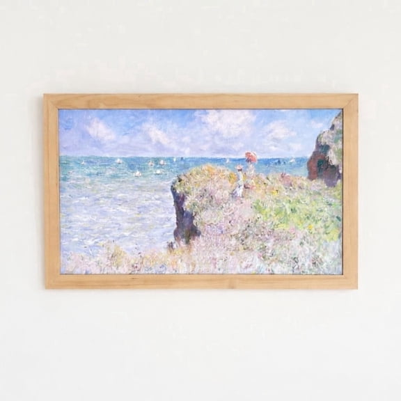 Build Together Pine Wood Frame Compatible only with Samsung The Frame TV (2021-2026), Wall Mount, Handmade 2.5" Wide
