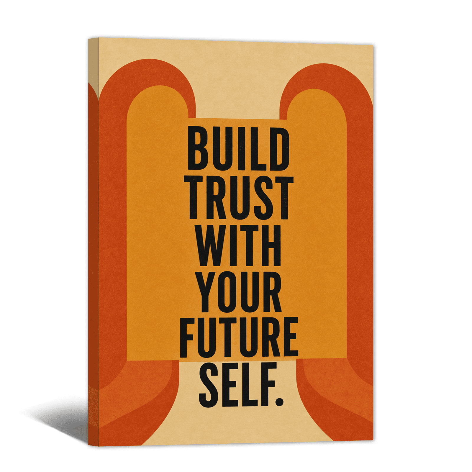 Build Trust Future Self Canvas Wall Art Motivational Quote Picture ...