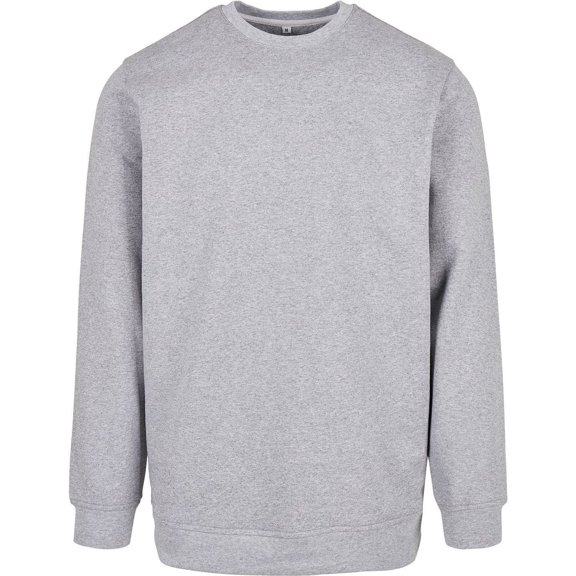 Build Your Brand Mens Basic Crew Neck Sweatshirt