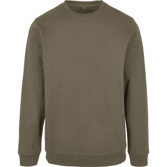 Build Your Brand Mens Basic Crew Neck Sweatshirt