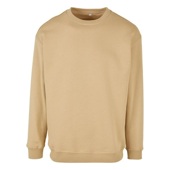 Build Your Brand Mens Crew Neck Plain Sweatshirt