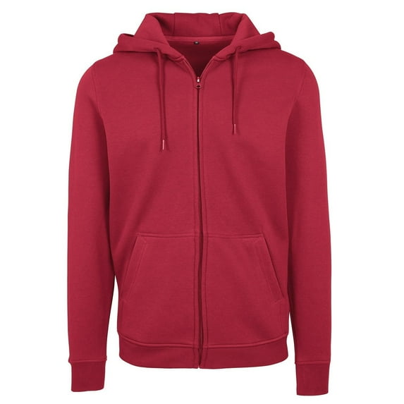 Build Your Brand Mens Heavy Zip Up Hoodie