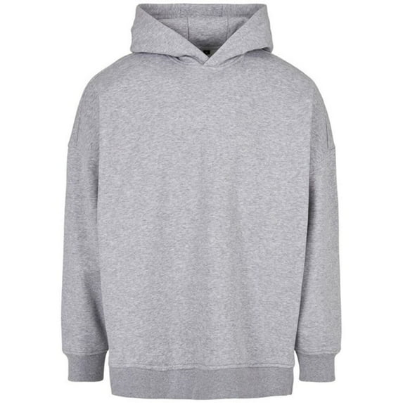 Build Your Brand Mens Oversized Cut-On Hoodie