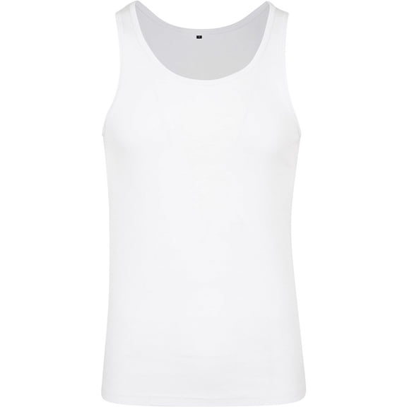 Build Your Brand Mens Plain Tank Top