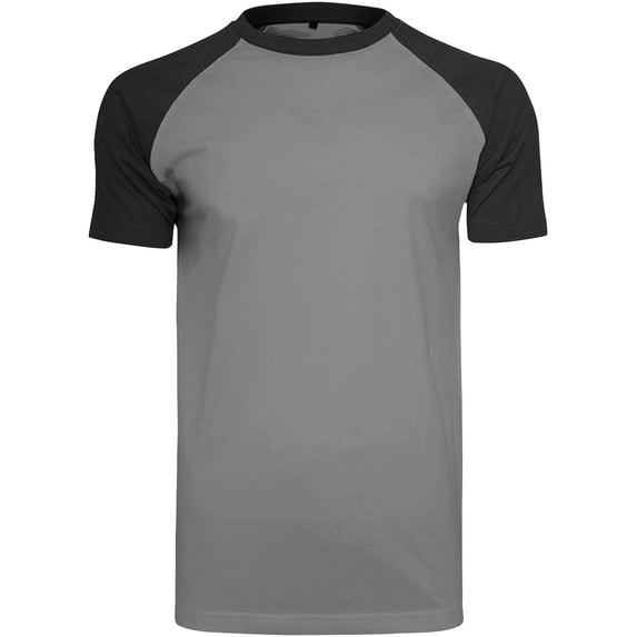 Build Your Brand Mens Raglan Contrast Short Sleeve T-Shirt