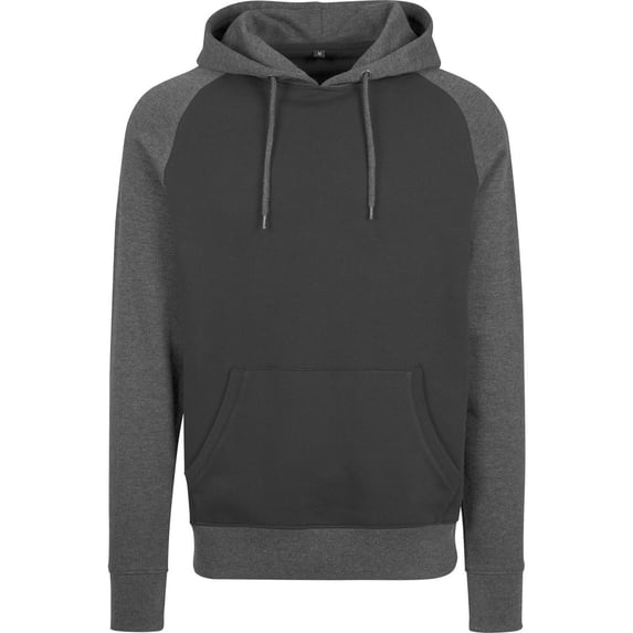 Build Your Brand Mens Raglan Hoodie