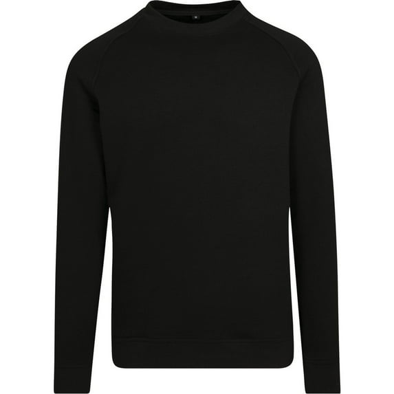 Build Your Brand Mens Raglan-Sleeved Crew Neck Sweat