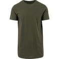 thumbnail image 1 of Build Your Brand Mens Shaped Long Short Sleeve T-Shirt, 1 of 3