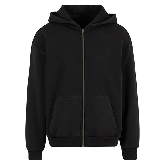 Build Your Brand Mens Vintage Heavy Full Zip Hoodie