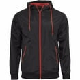 thumbnail image 1 of Build Your Brand Mens Zip Up Wind Runner Jacket, 1 of 5