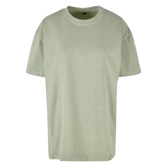 Build Your Brand Womens Acid Wash Oversized T-Shirt