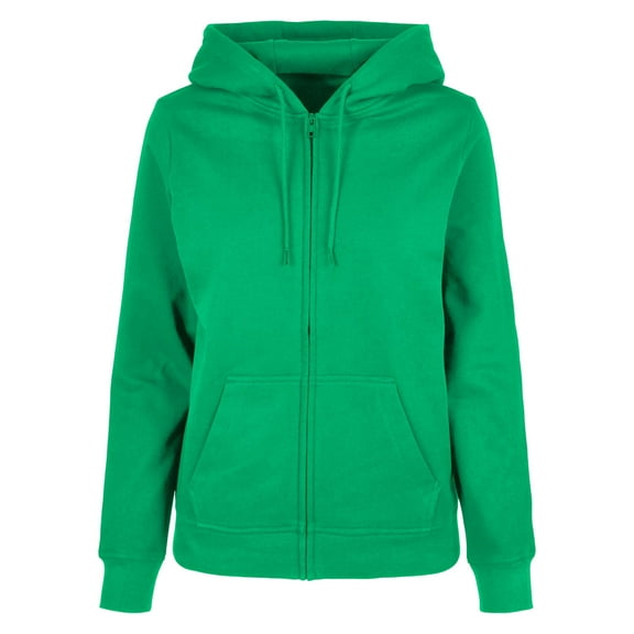 Build Your Brand Womens Basic Full Zip Hoodie