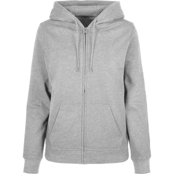 Build Your Brand Womens Basic Full Zip Hoodie
