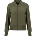 thumbnail image 1 of Build Your Brand Womens Nylon Bomber Jacket, 1 of 2