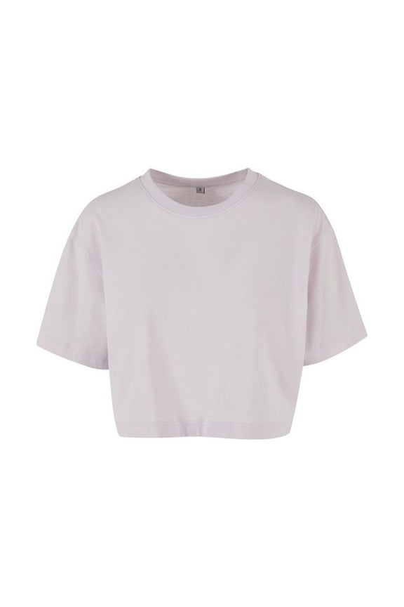 Womens Oversized Short-Sleeved Crop Top