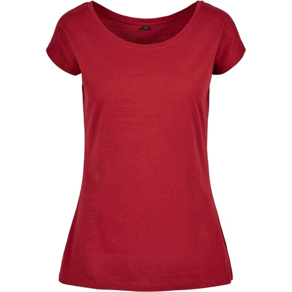 Build Your Brand Womens Wide Neck T-Shirt