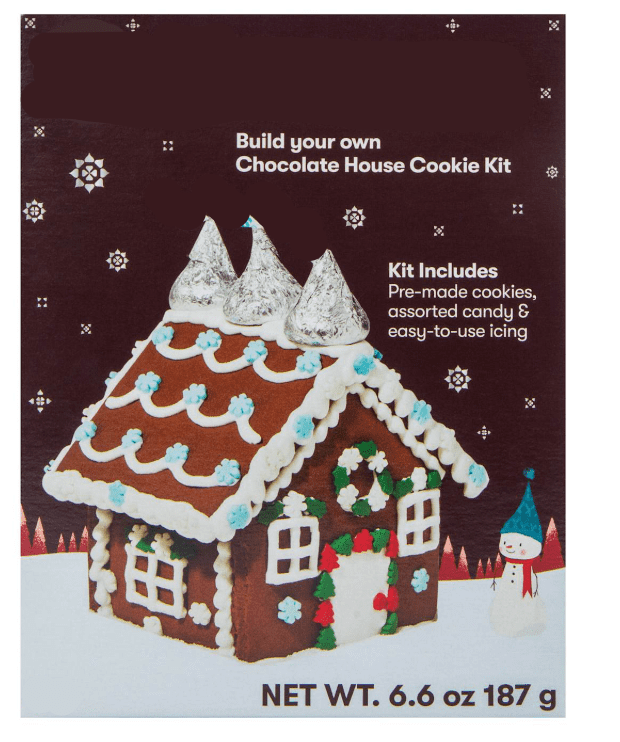Build Your Own Chocolate House Cookie Kit With Hershey Kisses Mini Holiday House