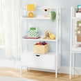 thumbnail image 1 of BYO Kids Ladder Bookcase with Drawer, White, 1 of 6