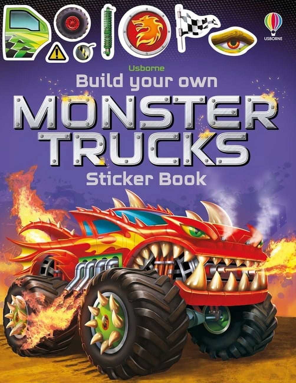 Build Your Own Sticker Book: Build Your Own Monster Trucks Sticker Book (Paperback)