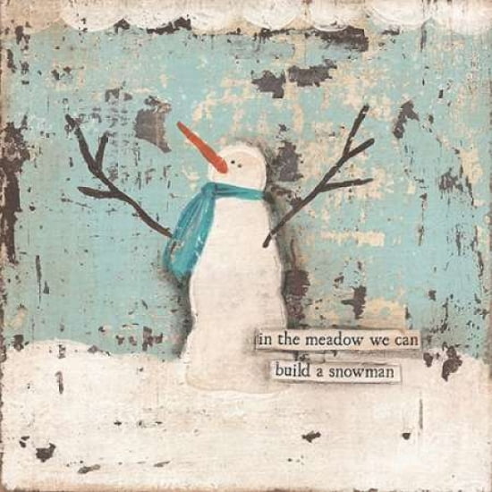 Build a Snowman Canvas Art - Cassandra Cushman (24 x 24)