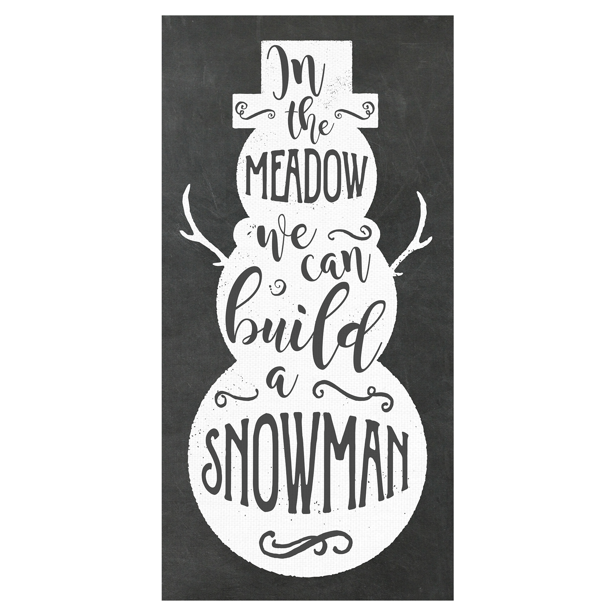 Build a Snowman by Amanda Murray Christmas Canvas Art Print